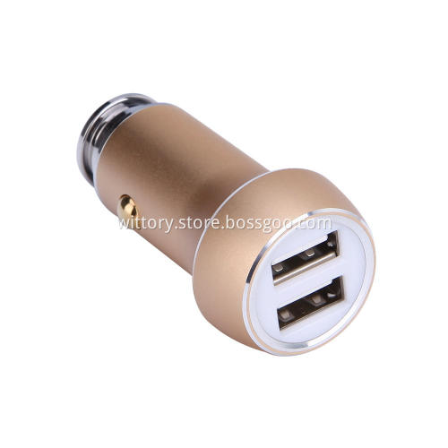 Aluminum alloy Series Champagne  Car Charger